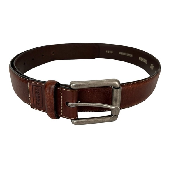 FOSSIL Brown Genuine Leather Belt Men's Size 90/36 MB350720136 Outdoors Work - Picture 1 of 12